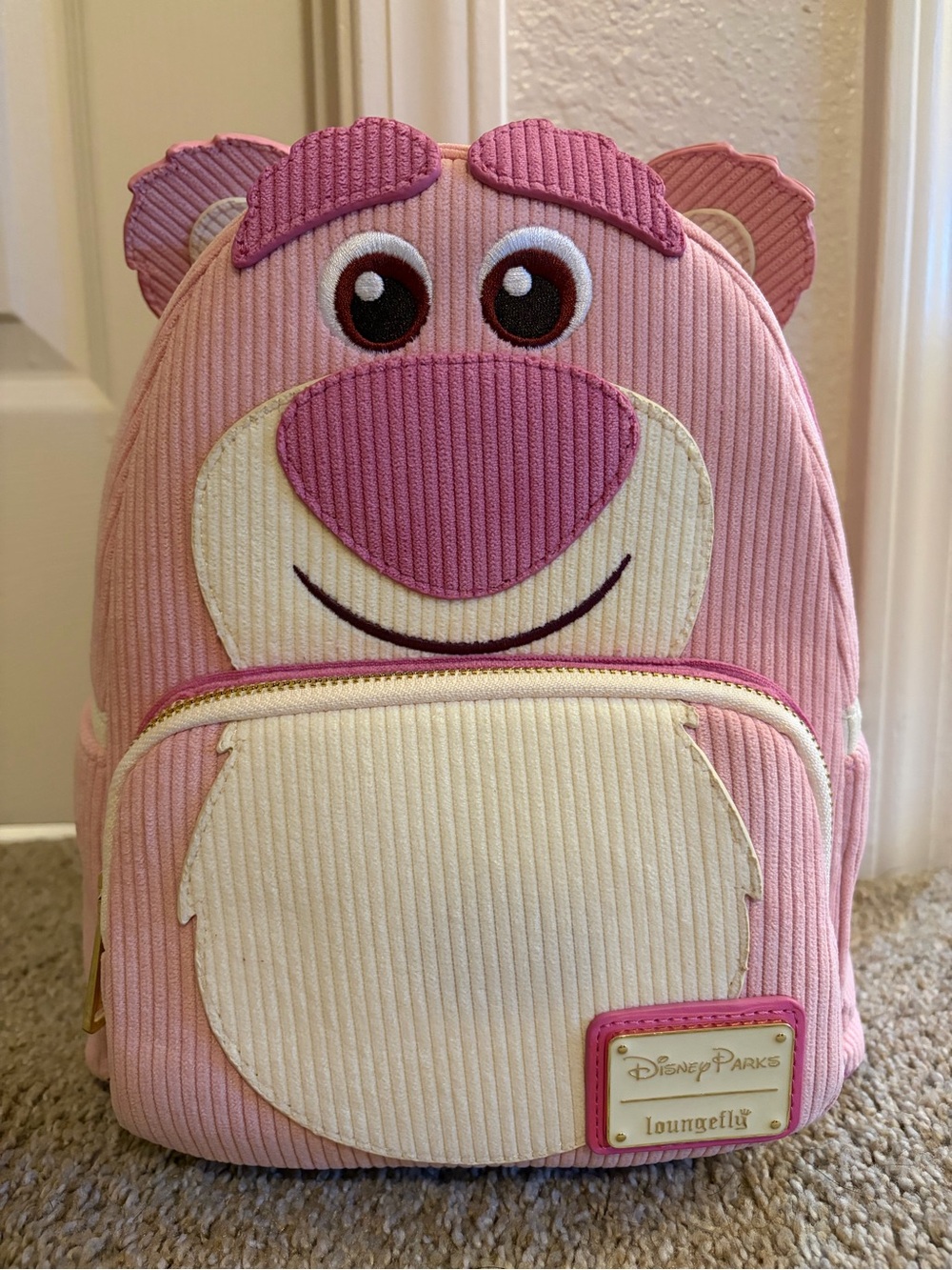 Loungefly Disney Parks Exclusive Pink Lotso Bear Kids Backpack Scented NWT